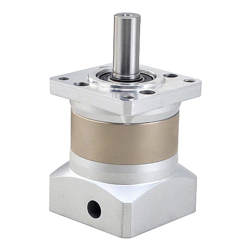 Reductor planetario Relación de transmisión 10:1 Retroceso 15arc-min para eje de 6,35mm Nema 23 Motor Reductor planetario Relación de transmisión 10:1 Retroceso 15arc-min para eje de 6,35mm Nema 23 Motor