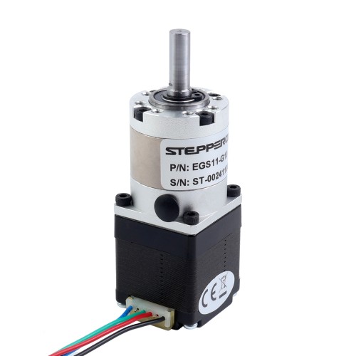 Motor paso a paso Nema 11 bipolar L=33mm con caja de cambios planetaria serie EG relación de reducción 5:1 - 11HS12-0704S-EGS5 | StepperOnline