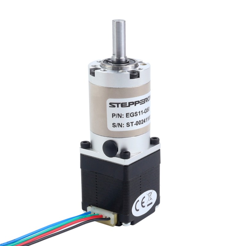 Motor paso a paso Nema 11 bipolar L=33mm con caja de cambios planetaria serie EG relación de reducción 50:1