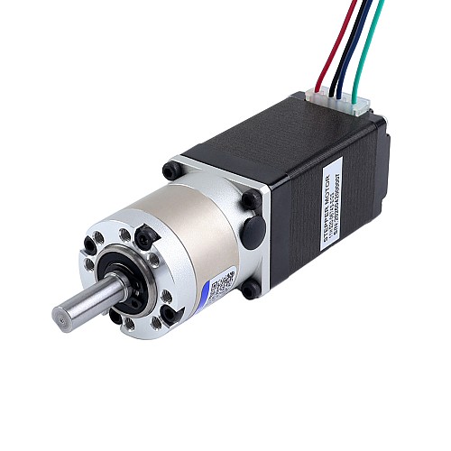 Motor paso a paso Nema 11 bipolar L=51mm 0,67A con caja de cambios planetaria serie EG relación de reducción 10:1 - 11HS20-0674S-EGS10 | StepperOnline