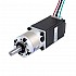 Motor paso a paso Nema 11 bipolar L=51mm 0,67A con caja de cambios planetaria serie EG relación de reducción 10:1