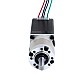 Motor paso a paso Nema 11 bipolar L=51mm 0,67A con caja de cambios planetaria serie EG relación de reducción 10:1 - 11HS20-0674S-EGS10 | StepperOnline
