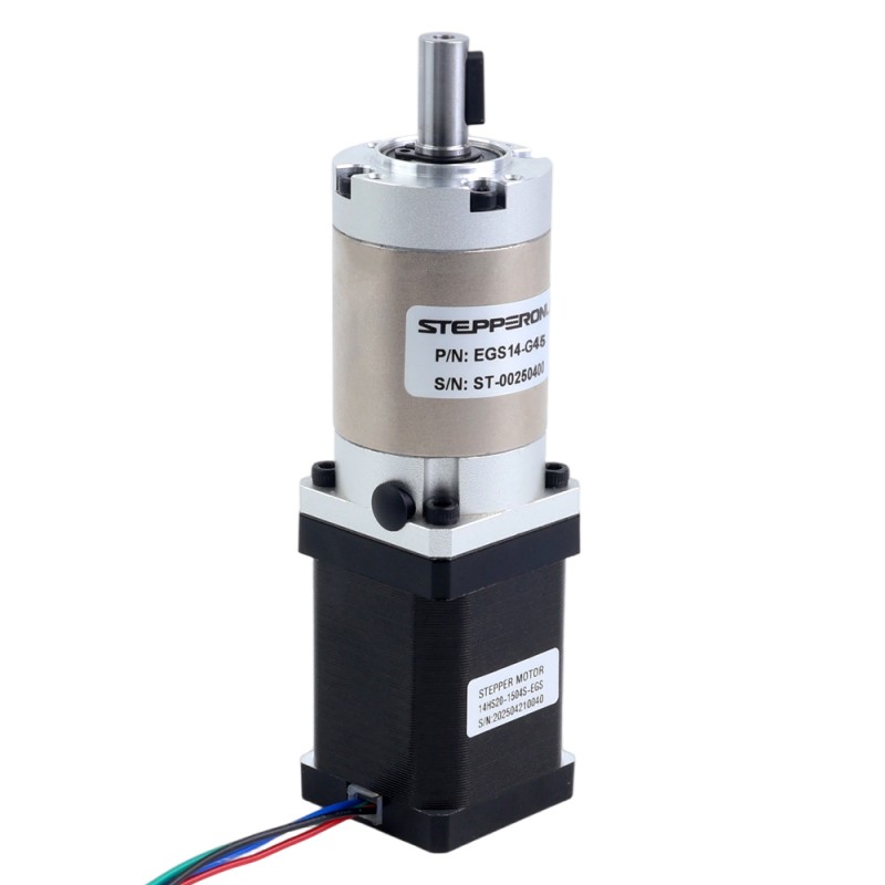 Motor paso a paso Nema 14 bipolar L=52mm w/ con caja de cambios planetaria serie EG relación de reducción 45:1