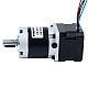 Motor paso a paso Nema 17 bipolar L=34mm w/ con caja de cambios planetaria serie MG relación de reducción 20:1 - 17HS13-0404S-MG20 | StepperOnline