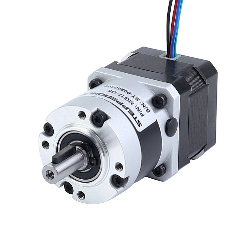 Motor paso a paso Nema 17 bipolar L=34mm w/ con caja de cambios planetaria serie MG relación de reducción 5:1 - 17HS13-0404S-MG5 | StepperOnline Motor paso a paso Nema 17 bipolar L=34mm w/ con caja de cambios planetaria serie MG relación de reducción 5:1 - 17HS13-0404S-MG5 | StepperOnline