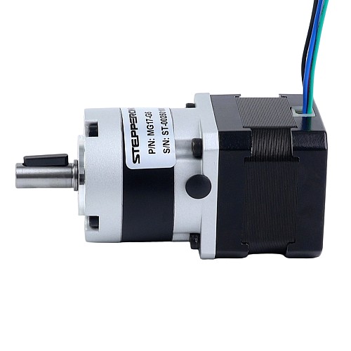 Motor paso a paso Nema 17 bipolar L=34mm w/ con caja de cambios planetaria serie MG relación de reducción 5:1 - 17HS13-0404S-MG5 | StepperOnline Motor paso a paso Nema 17 bipolar L=34mm w/ con caja de cambios planetaria serie MG relación de reducción 5:1 - 17HS13-0404S-MG5 | StepperOnline
