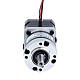 Motor paso a paso Nema 17 bipolar L=34mm w/ con caja de cambios planetaria serie MG relación de reducción 50:1 - 17HS13-0404S-MG50 | StepperOnline