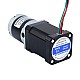 Motor paso a paso Nema 17 bipolar L=60mm w/ con caja de cambios planetaria serie MG relación de reducción 50 - 17HS24-2104S-MG50 | StepperOnline