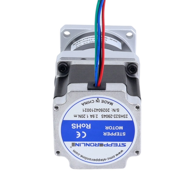 Motor paso a paso Nema 23 bipolar L=54.5mm w/ con caja de cambios planetaria serie MG relación de reducción 50:1