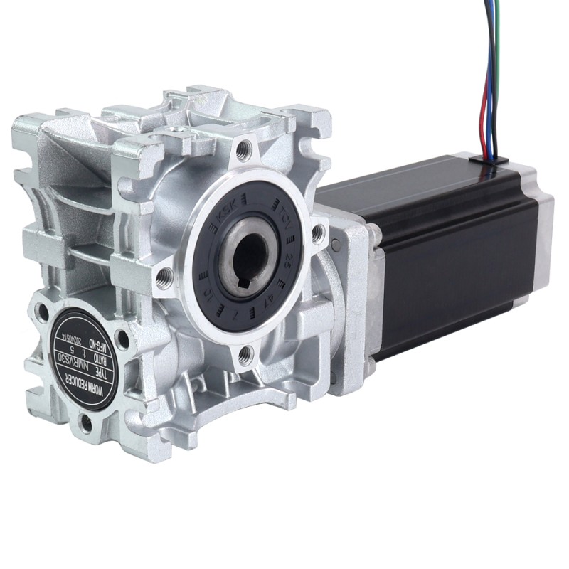 Motor Nema 23 113mm Relación de transmisión 50:1 Caja de engranajes helicoidales NMRVS30