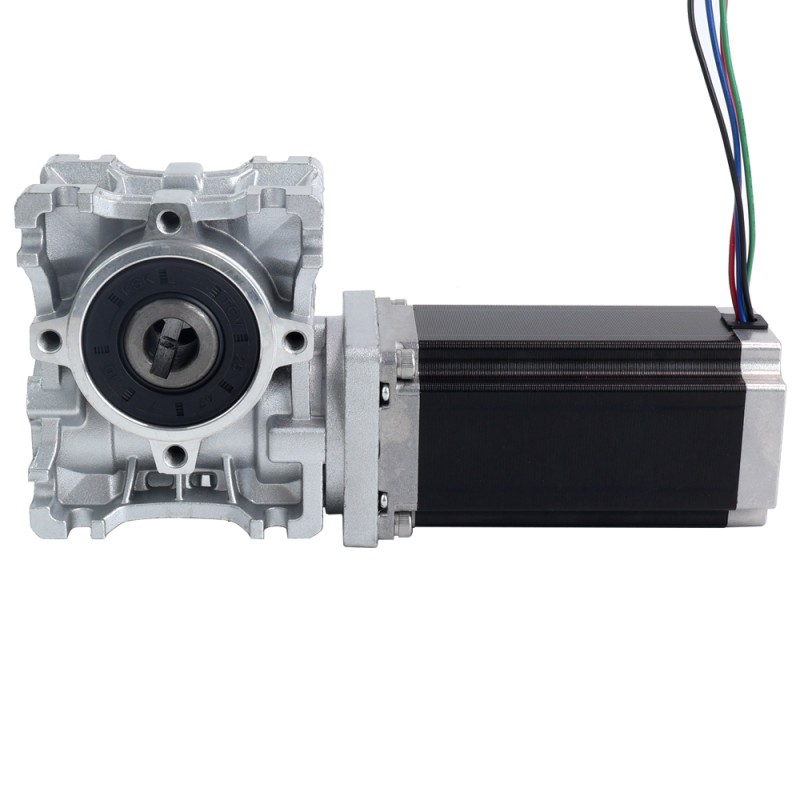 Motor Nema 23 113mm Relación de transmisión 50:1 Caja de engranajes helicoidales NMRVS30