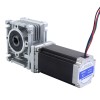 Motor Nema 23 113mm Relación de transmisión 20:1 Caja de engranajes helicoidales YRV30 - 23HS45-4204S-YRV30-G20 | StepperOnline