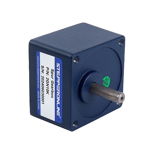 Motorreductor cepillado de 12V CC 60 kg.cm/3,5RPM con caja de cambios de dientes rectos rectangulares 1166:1 Cepillado 12V 10W 0,43Nm(60,89oz.in) 180RPM con motor de engranajes CC con caja de cambios rectos 10:1 - F2D10-12GN-18S/2GN10K | StepperOnline