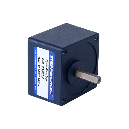 Motorreductor cepillado de 12V CC 60 kg.cm/3,5RPM con caja de cambios de dientes rectos rectangulares 1166:1 Cepillado 12V 10W 0,70Nm(99,13oz.in) 100RPM con motor de engranajes CC con caja de cambios rectos 30:1 - F2D10-12GN-30S/2GN30K | StepperOnline