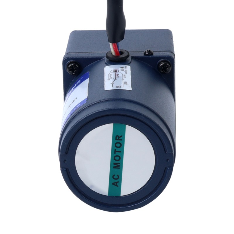 6W 110VAC 60Hz 103RPM 0,45Nm(63,73oz.in) Brida 60mm Motor de inducción de CA monofásico con caja de cambios rectos