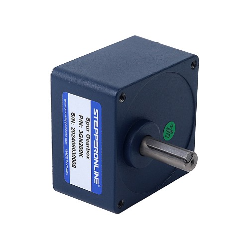 Cepillado 24V 30W 5,00Nm(708,06oz.in) 9RPM con motor de engranajes CC con caja de cambios rectos 200:1 - F3D30-24GN-18S/3GN200K | StepperOnline