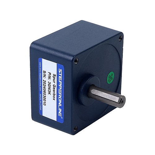 Motorreductor cepillado de 12V CC 60 kg.cm/3,5RPM con caja de cambios de dientes rectos rectangulares 1166:1 Cepillado 24V 30W 0,19Nm(26,91oz.in) 999RPM con motor de engranajes CC con caja de cambios rectos 3:1 - F3D30-24GN-30S/3GN3K | StepperOnline