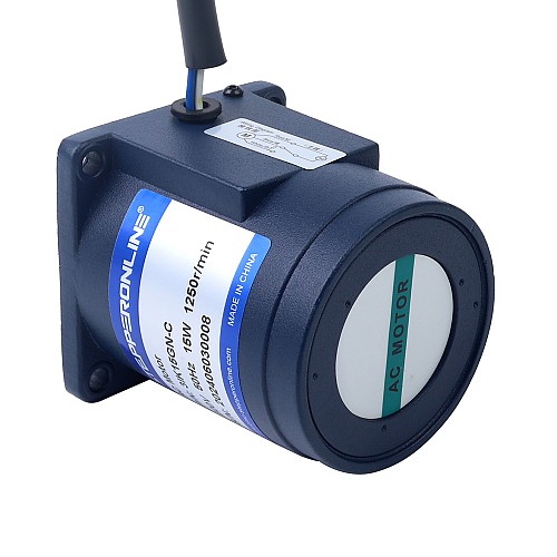 Fase única 220VAC 15W 50Hz Brida 70mm Relación de transmisión 100:1 Motor de inducción de CA con caja de cambios rectos
