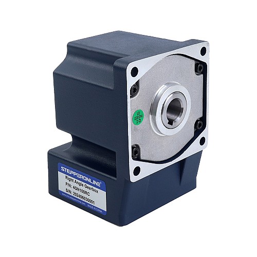 Tres fases 220VAC/380VAC 25W 50/60Hz Brida 80mm Relación de transmisión 100:1 Motor de inducción de CA con caja de cambios en ángulo recto