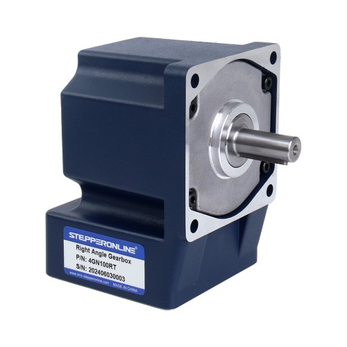 Tres fases 220VAC/380VAC 25W 50/60Hz Brida 80mm Relación de transmisión 100:1 Motor de inducción de CA con caja de cambios en ángulo recto