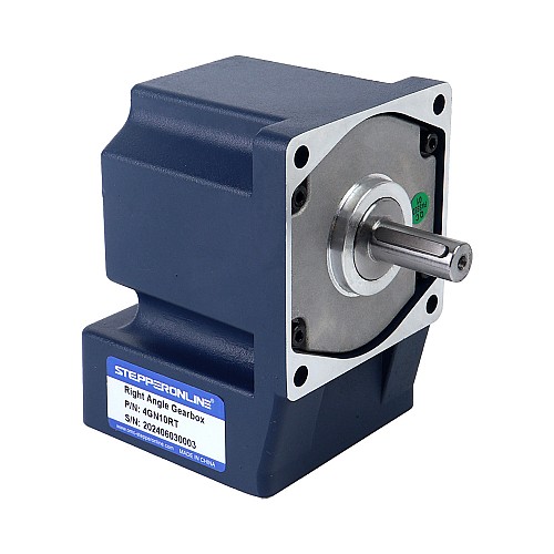 Cepillado 24V 60W 2,25Nm(318,63oz.in) 180RPM con motor de engranaje de CC con caja de cambios de ángulo recto 10:1 - F4D60-24GN-18S/4GN10RT | StepperOnline Cepillado 24V 60W 2,25Nm(318,63oz.in) 180RPM con motor de engranaje de CC con caja de cambios de ángulo recto 10:1 - F4D60-24GN-18S/4GN10RT | StepperOnline