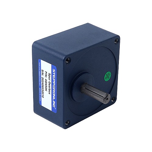 Motorreductor cepillado de 12V CC 60 kg.cm/3,5RPM con caja de cambios de dientes rectos rectangulares 1166:1 Cepillado 24V 40W 4,81Nm(681,15oz.in) 36RPM con motor de engranajes CC con caja de cambios rectos 50:1 - F34D40-24GN-18S/4GN50K | StepperOnline