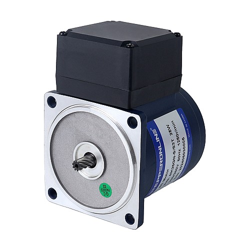 Tres fases 220VAC/380VAC 25W 50/60Hz Brida 80mm Relación de transmisión 20:1 Motor de inducción de CA con caja de cambios rectos Tres fases 220VAC/380VAC 25W 50/60Hz Brida 80mm Relación de transmisión 20:1 Motor de inducción de CA con caja de cambios rectos