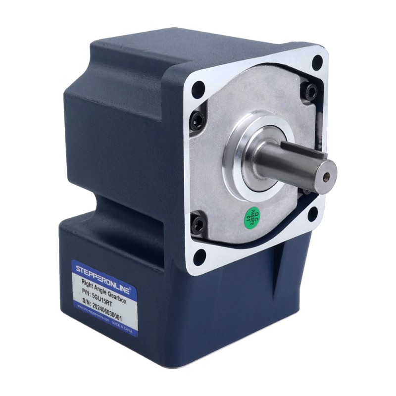 90W 220/380VAC 7,00Nm(991,28oz.in) Motor de inducción de CA trifásico con eje chavetero caja de cambios en ángulo recto