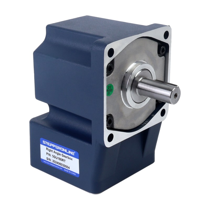 90W 220/380VAC 40,00Nm(5664,47oz.in) Motor de inducción de CA trifásico eje chavetero caja cambios en ángulo recto