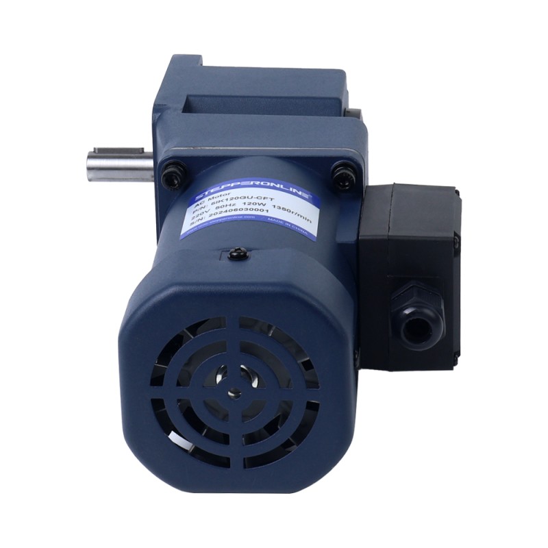 120W 220VAC 28,00Nm(3965,13oz.in) Motor de inducción de CA monofásico con eje chavetero caja de cambios en ángulo recto