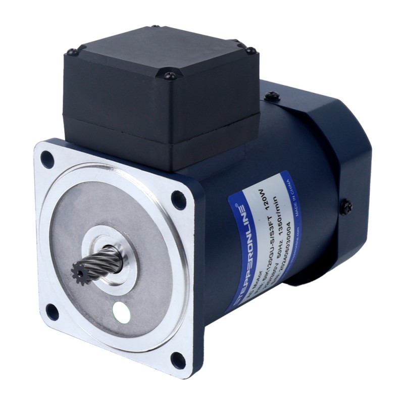 120W 220/380VAC 40,00Nm(5664,47oz.in) Motor de inducción de CA trifásico de eje hueco de caja de cambios de ángulo recto