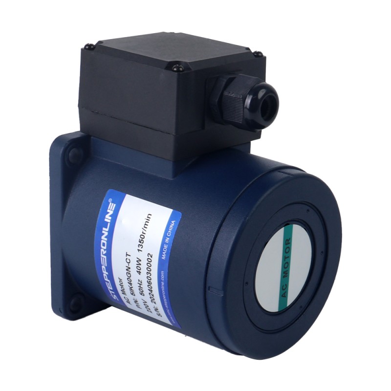 40W 220VAC 50Hz 45RPM 6,43Nm(910,56oz.in) Brida 90mm Motor de inducción de CA monofásico con caja de cambios rectos