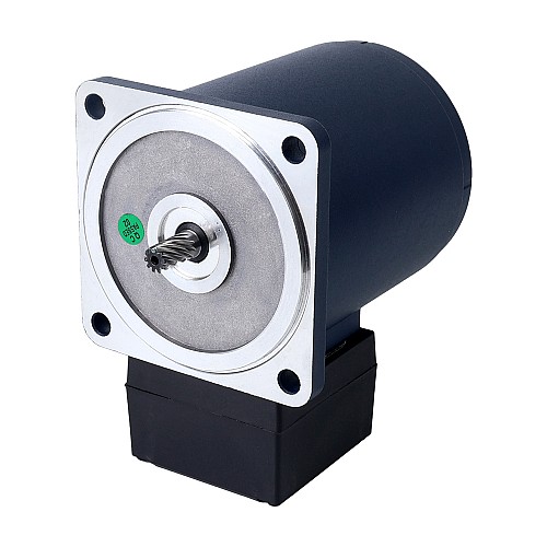 Tres fases 220VAC/380VAC 40W 50/60Hz Brida 90mm Relación de transmisión 30:1 Motor de inducción de CA con caja de cambios rectos Tres fases 220VAC/380VAC 40W 50/60Hz Brida 90mm Relación de transmisión 30:1 Motor de inducción de CA con caja de cambios rectos