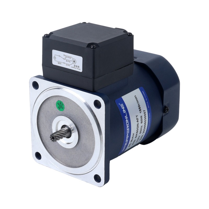 60W 110VAC 60Hz 310RPM 1,43Nm(202,50oz.in) Brida 90mm Motor de inducción de CA monofásico con caja de cambios rectos