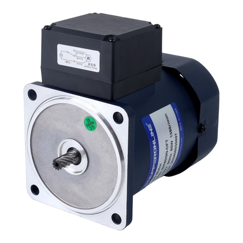 60W 220VAC 50Hz 13,5RPM 10,00Nm(1416,12oz.in) Brida 90mm Motor de inducción de CA monofásico con caja de cambios rectos