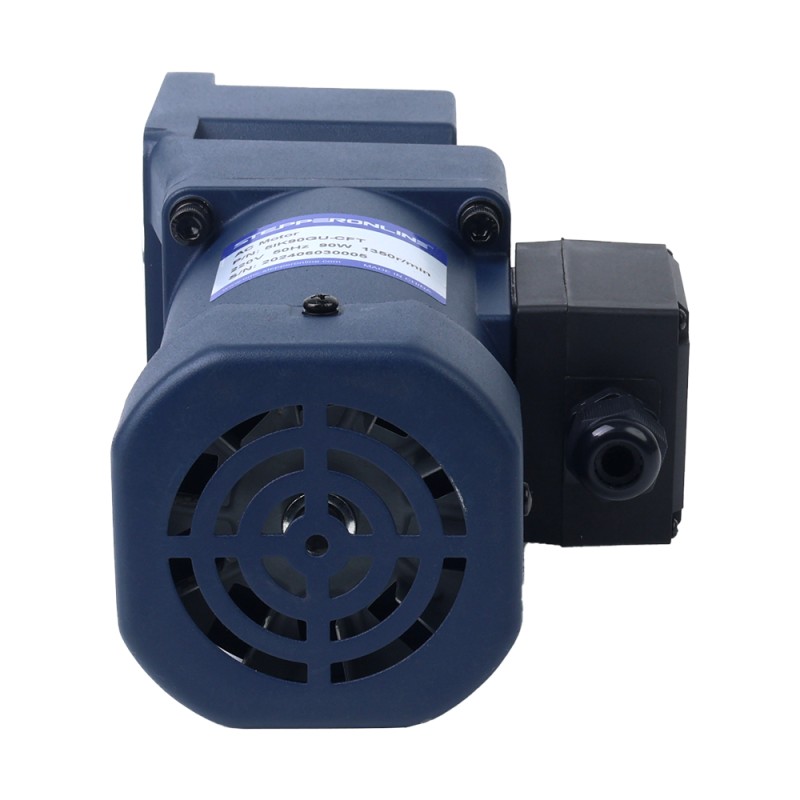 90W 220/380VAC 40,00Nm(5664,47oz.in) Motor de inducción de CA trifásico de eje hueco de caja de cambios de ángulo recto