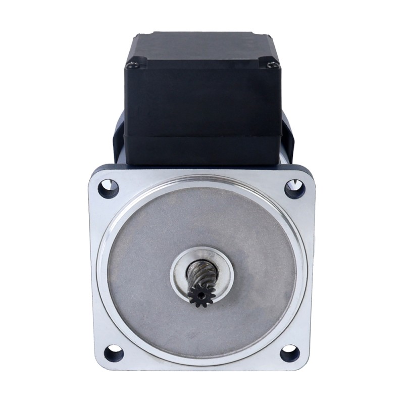90W 220/380VAC 40,00Nm(5664,47oz.in) Motor de inducción de CA trifásico eje chavetero caja cambios en ángulo recto