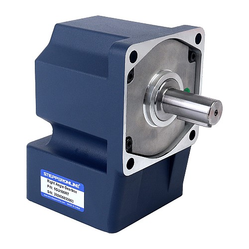 Motor BLDC con engranaje de 48V, 200W, 30RPM, 27,16Nm(3845,76oz.in), Caja de cambios de ángulo recto 100:1 - F6B200-48GU-30S/6GU100RT | StepperOnline