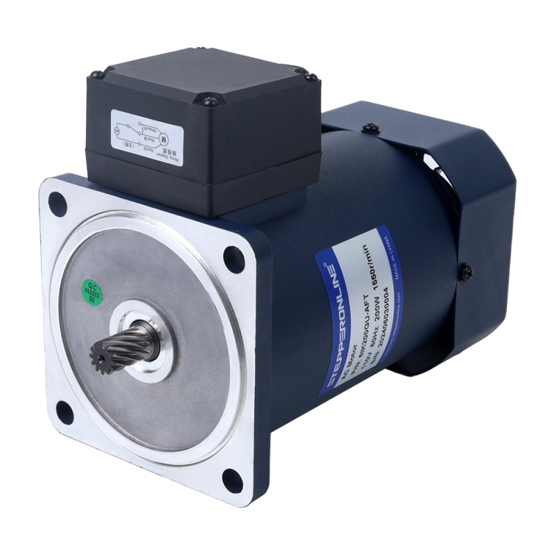 200W 110VAC 31,00Nm(4389,96oz.in) Motor de inducción de CA monofásico con eje chavetero caja de cambios en ángulo recto