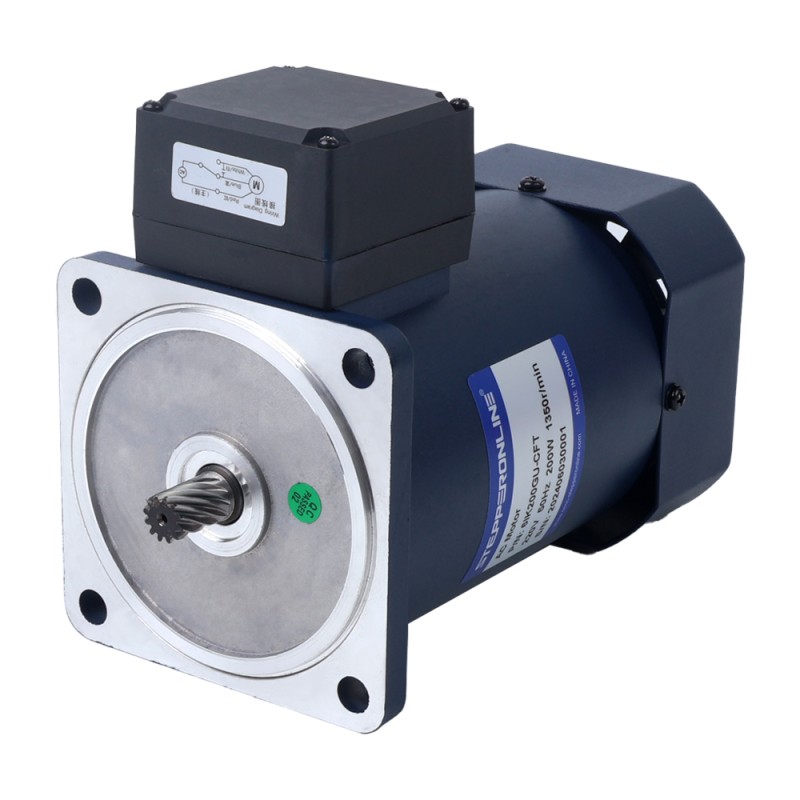 200W 220VAC 60,00Nm(8496,70oz.in) Motor de inducción de CA monofásico de eje hueco de caja de cambios de ángulo recto