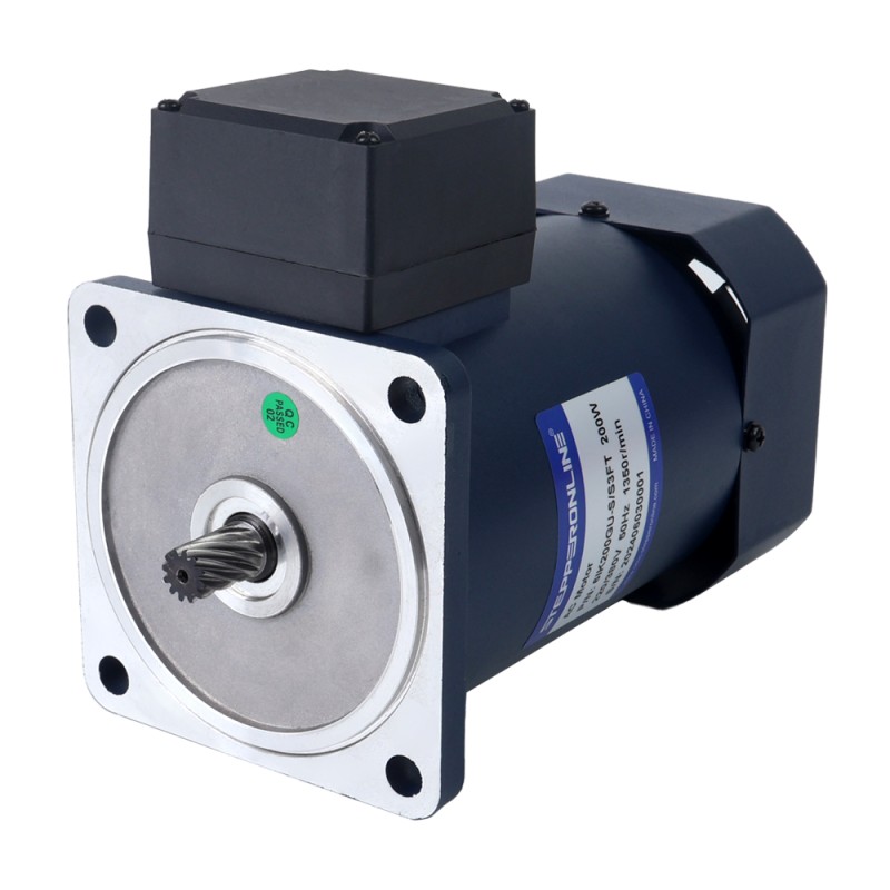 200W 220/380VAC 10,00Nm(1416,12oz.in) Motor de inducción de CA trifásico eje chavetero caja cambios en ángulo recto