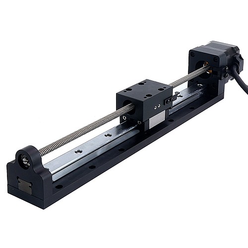 Nema 17 Actuador lineal con tornillo de avance 1.5A Carrera 200mm 0.25Nm(35.40oz.in) Plomo 6.35mm(0.25) con sensor Nema 17 Actuador lineal con tornillo de avance 1.5A Carrera 200mm 0.25Nm(35.40oz.in) Plomo 6.35mm(0.25) con sensor
