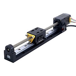 Nema 8 Actuador lineal con tornillo de avance 0.5A Carrera 90mm 0.01Nm(1.416oz.in) Plomo 2.54mm(0.1") con sensor