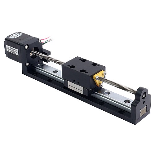 Nema 11 Actuador lineal con tornillo de avance 1.0A Carrera 100mm 0.05Nm(7.08oz.in) Plomo 2.54mm(0.1) con sensor Nema 11 Actuador lineal con tornillo de avance 1.0A Carrera 100mm 0.05Nm(7.08oz.in) Plomo 2.54mm(0.1) con sensor
