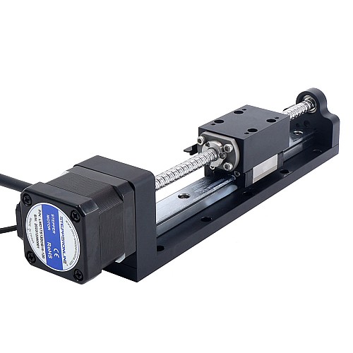 Nema 17 Actuador lineal con husillo de bolas 1.5A Carrera 120mm 0.25Nm(35.40oz.in) Plomo 4mm(0.15748) con sensor Nema 17 Actuador lineal con husillo de bolas 1.5A Carrera 120mm 0.25Nm(35.40oz.in) Plomo 4mm(0.15748) con sensor