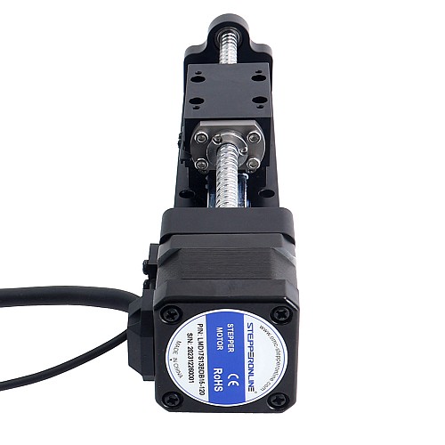 Nema 17 Actuador lineal con husillo de bolas 1.5A Carrera 120mm 0.25Nm(35.40oz.in) Plomo 4mm(0.15748) con sensor Nema 17 Actuador lineal con husillo de bolas 1.5A Carrera 120mm 0.25Nm(35.40oz.in) Plomo 4mm(0.15748) con sensor