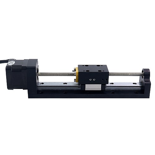 Nema 17 Actuador lineal con tornillo de avance 1.5A Carrera 120mm 0.25Nm(35.40oz.in) Plomo 6.35mm(0.25) con sensor