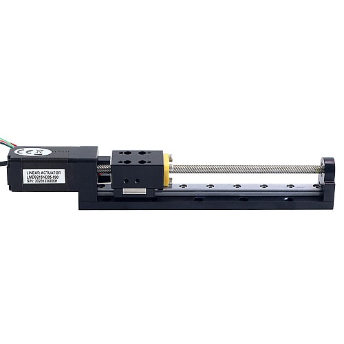 Nema 8 Actuador lineal con tornillo de avance 0.5A Carrera 90mm 0.02Nm(2.832oz.in) Plomo 10.16mm(0.4) con sensor Nema 8 Actuador lineal con tornillo de avance 0.5A Carrera 90mm 0.02Nm(2.832oz.in) Plomo 10.16mm(0.4) con sensor