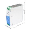 120W 12V 10.0A 85-264VAC/120-370VDC Carril DIN Fuente de alimentación conmutada