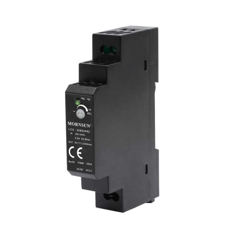 15W 24V 0.63A 85-264VAC/120-370VDC Carril DIN Fuente de alimentación conmutada